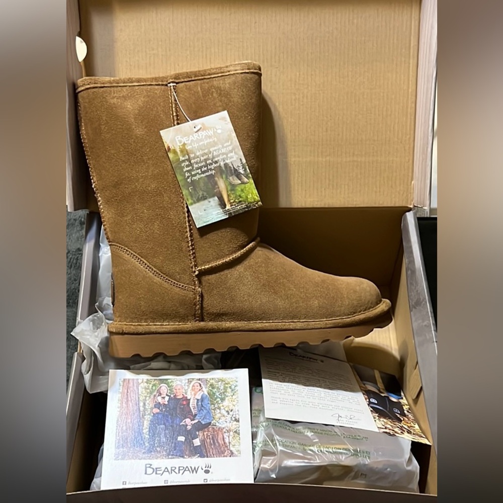 Bearpaw Tan Suede Boots